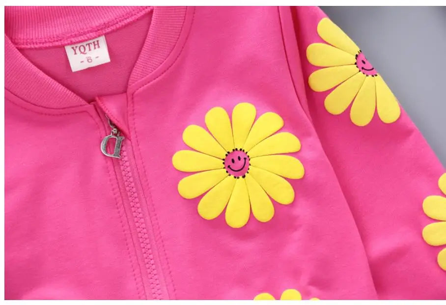 Fashion Autumn Children Suits Baby Boys Girls Clothes stamp Cotton T-Shirt Pants 2Pcs/sets Spring Toddler Clothing Sport Suits