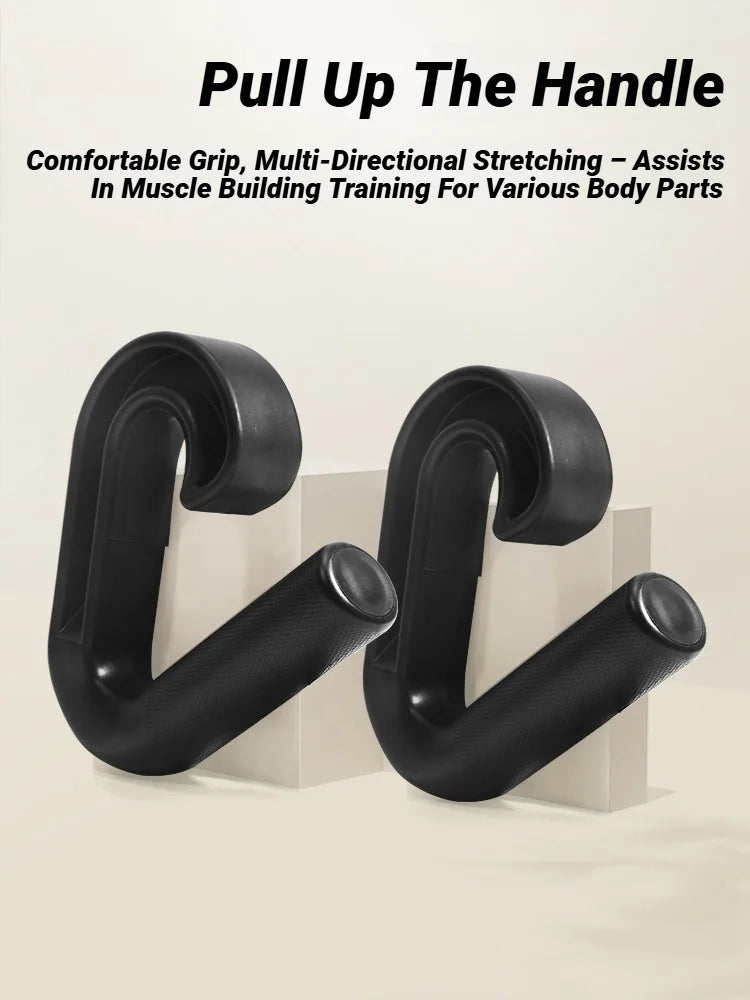 1Pair Fitness Pull Up Hand Grip Ergonomic Hook Handle Gym Multifunctional Down Grips Versatile Strength Training Equipments