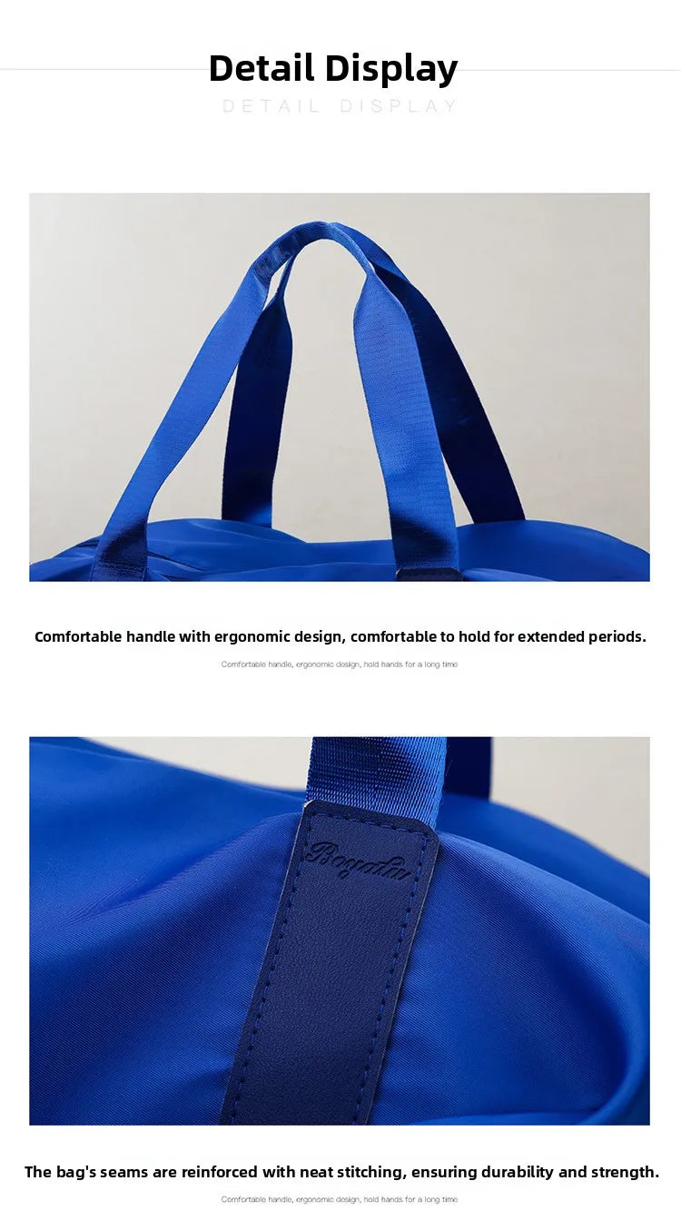 Large Capacity Fitness Bag Women's Handheld Oxford Cloth Yoga Sports Bag Fashionable Luggage Bag Wet And Dry Separation Can P...