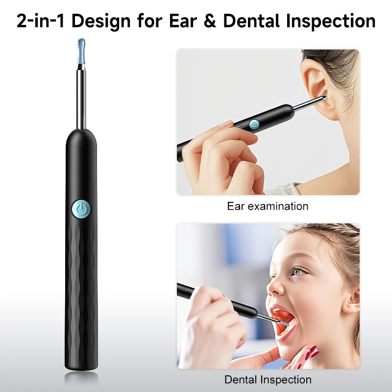 WiFi Visual Ear scope Camera 1080P for iPhone/Android Ear Picker Cleaning Wireless Endoscope Otoscope with Ear Wax Removal Tools