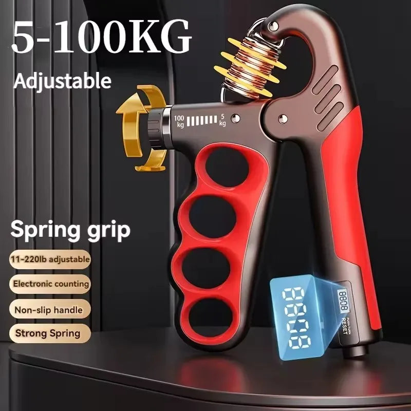 5-60/100/165kg Hand Grip Strength Gym Wrist Expander Handgrip Strengthener Adjustable Muscle Recovery Fitness Strength Exercise