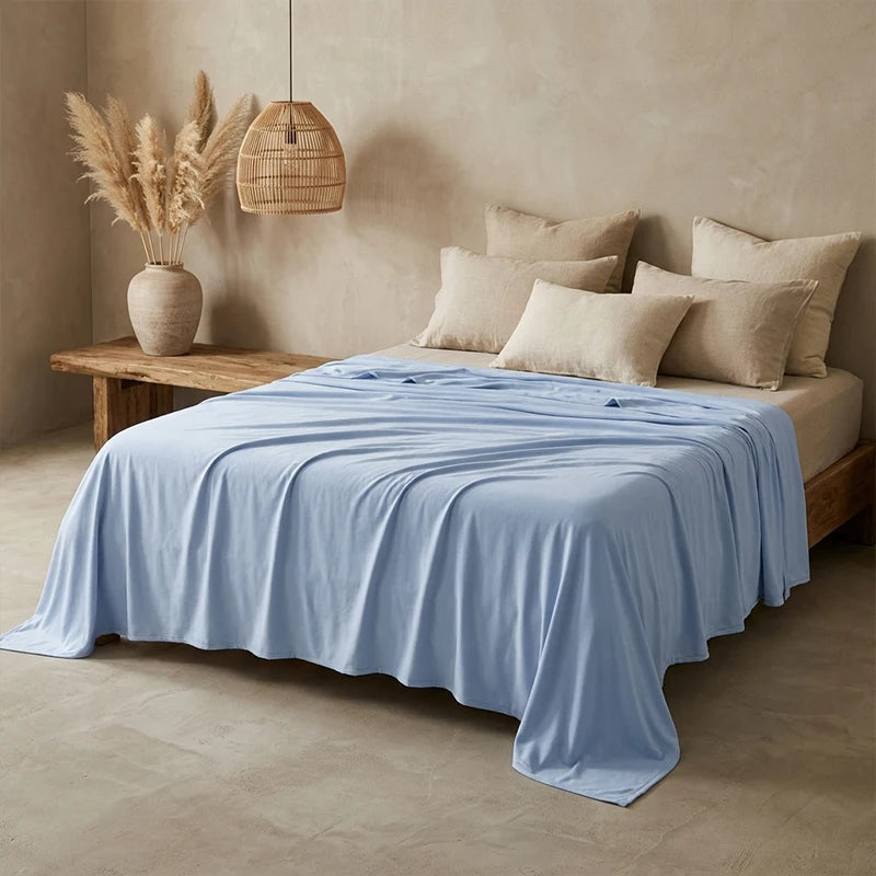 Summer Bed Blanket Ice Silk Cooling Blanket Air Conditioning Quilt Skin-friendly Light And Thin Breathable Quilt For Home Office