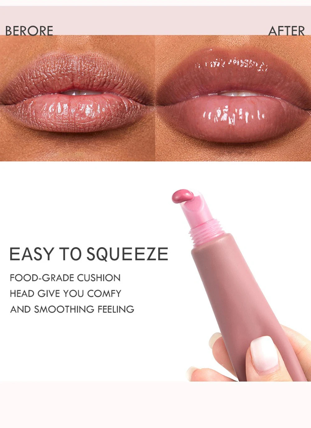 Private Label Lipgloss Custom Logo Hose Tube Shiny Pigment Lip Gloss Durable Glaze Cosmetic Lips Oil Cosmetics lips Makeup