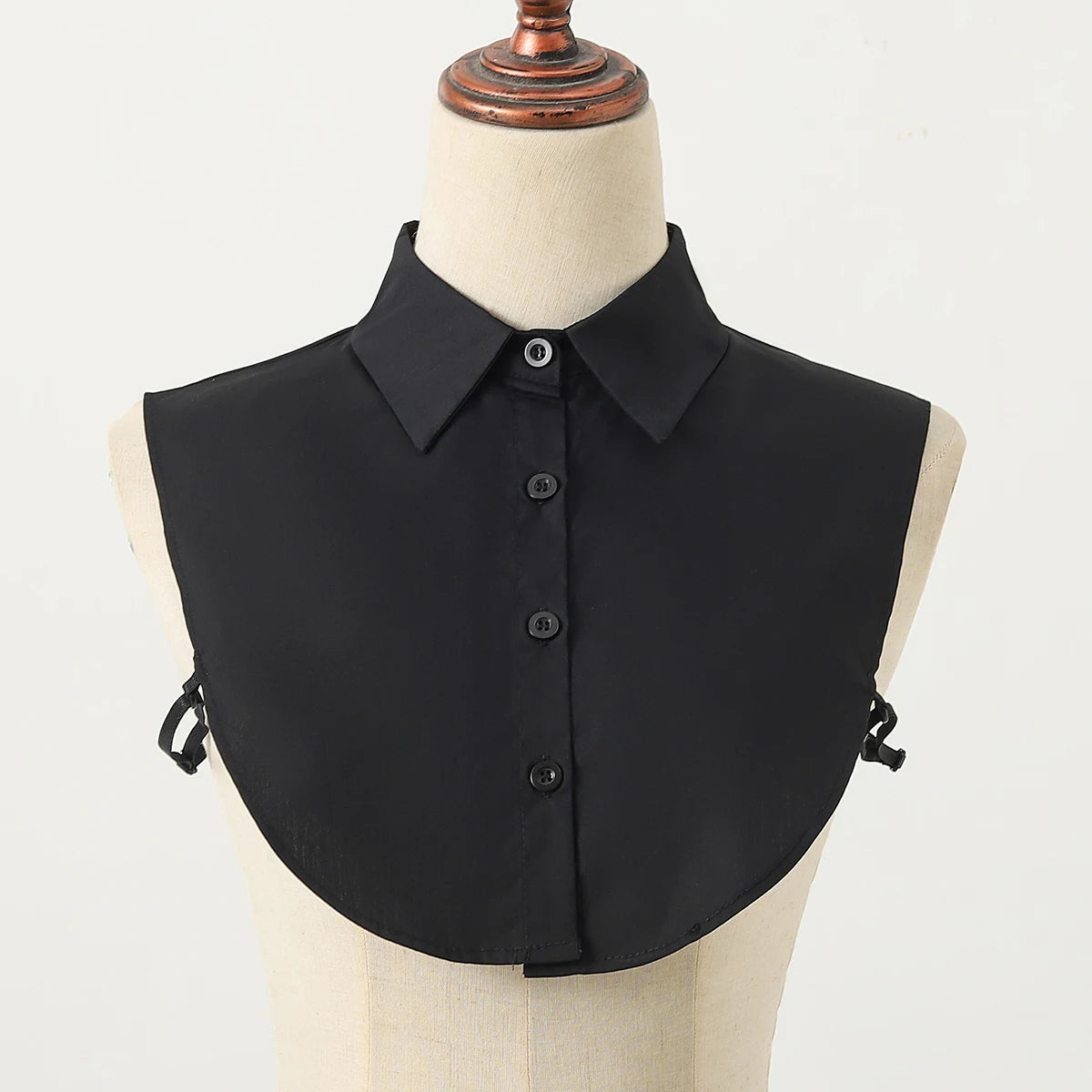 Women's Fashion Cotton Fake Collar, Simple Half Shirt Style Fake Collar, Versatile and Convenient Detachable Collar