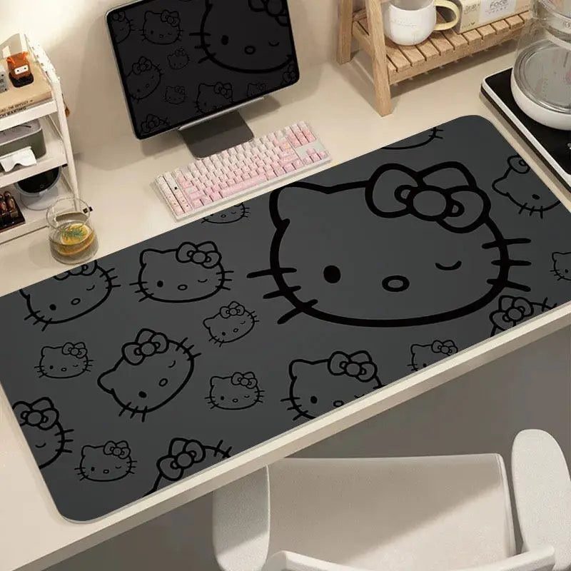 Leather Hello Kitty Printed Mouse Pad Girls Student Extra Large Non-Slip Pad Computer Key Pad Cartoon Desk Writing Pad