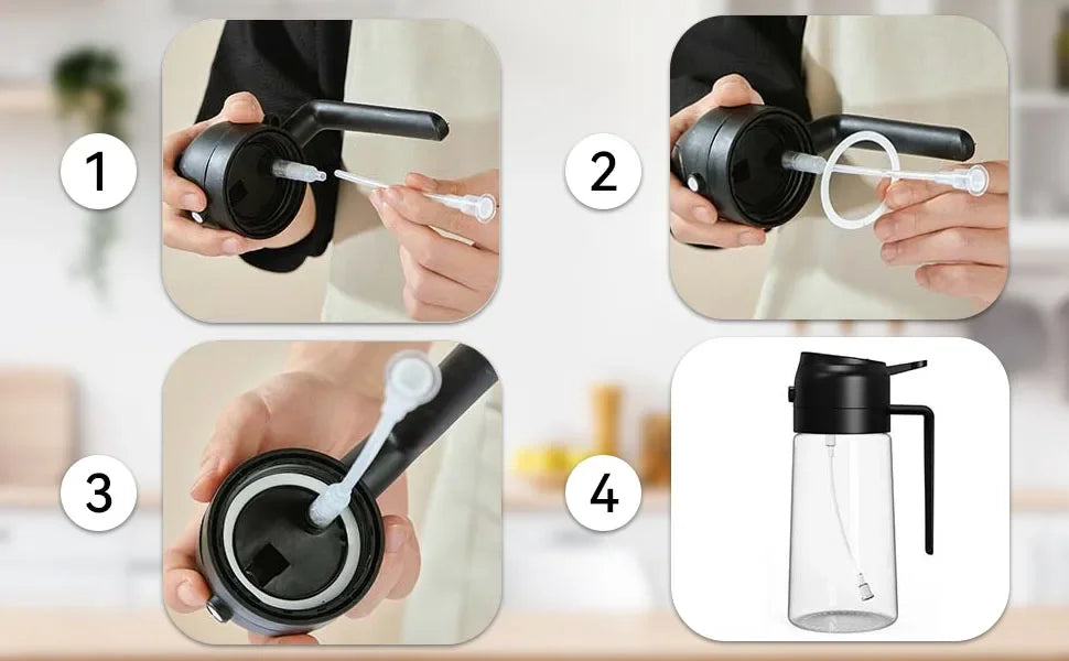 200/300/500ML Pneumatic Spray Bottle Fitness Barbecue Spray Oil Dispenser Kitchen Oil Spray Bottle Cooking Olive Oil Sprayer