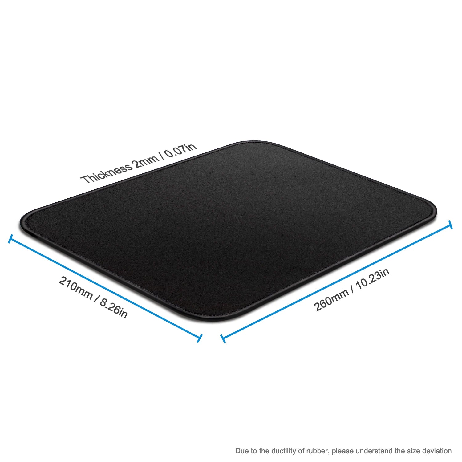 Mouse Pad with Stitched Edge Gaming Mousepad Small Non-Slip Rubber Base Washable Portable for Office Home Computer Laptop