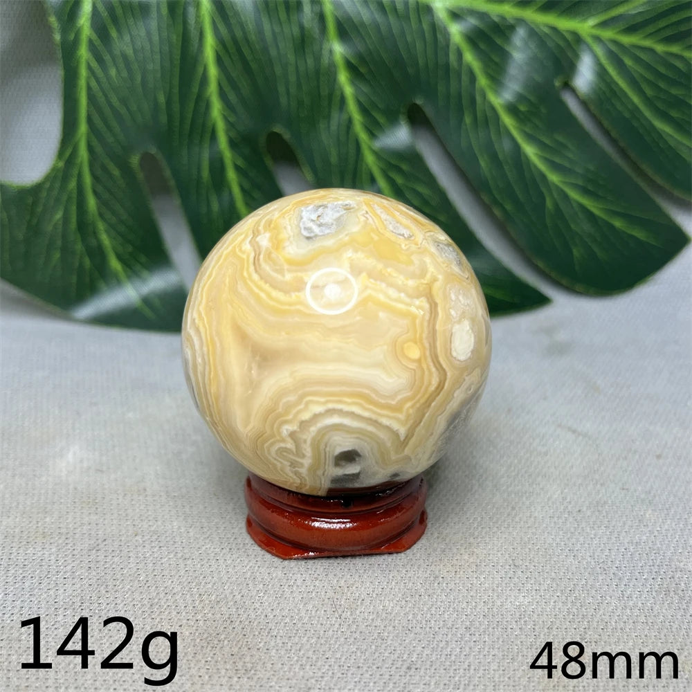 Mexico  Crazy Agate Natural Rock Globular Agate Polishing Energy Health and Beauty Garden Decoration Witchcraft Spirit  Healing