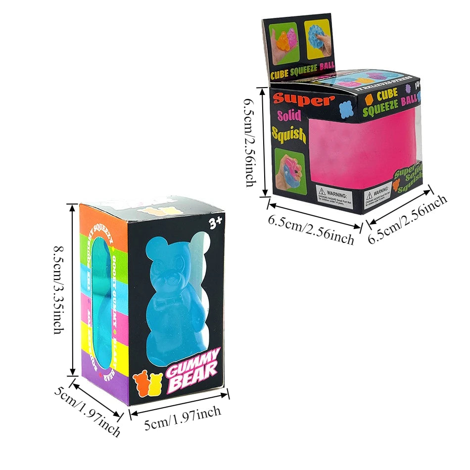 Schylling Needoh Nice Cube Sensory Fidget Cube Stress Relief Anxiety Sensory Tool for Focus ADHD & Office Desk Calming Gadget
