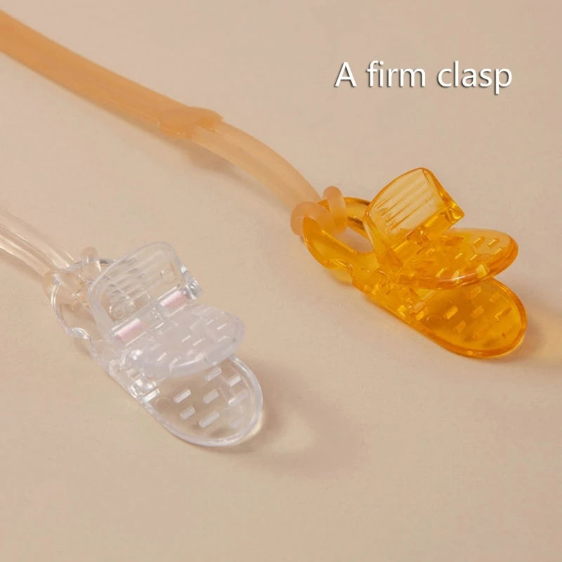 Pacifier Clip Silicone Pacifier Binky Holder Baby Pacifier Strap for Soothies &Teething Toy Shower Gift for Newborns