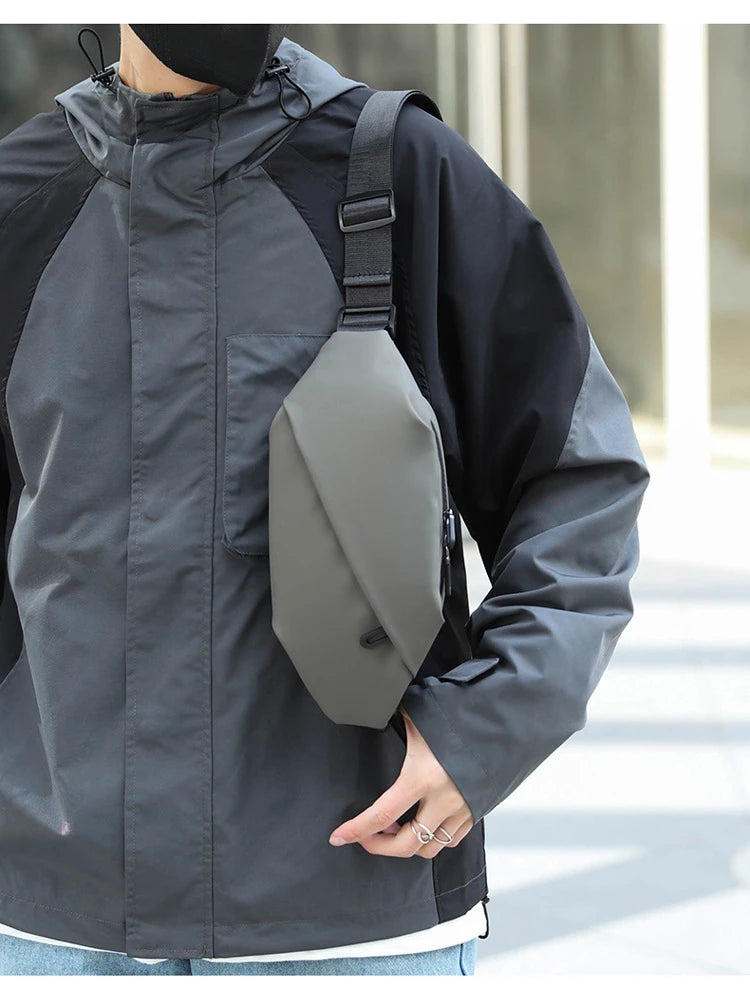 Men Minimalist Outdoor Sports Running Jogging Waist Bag Man Waterproof Fanny Pack Stylish Cross Body Belt Bag Waist Bag for Men