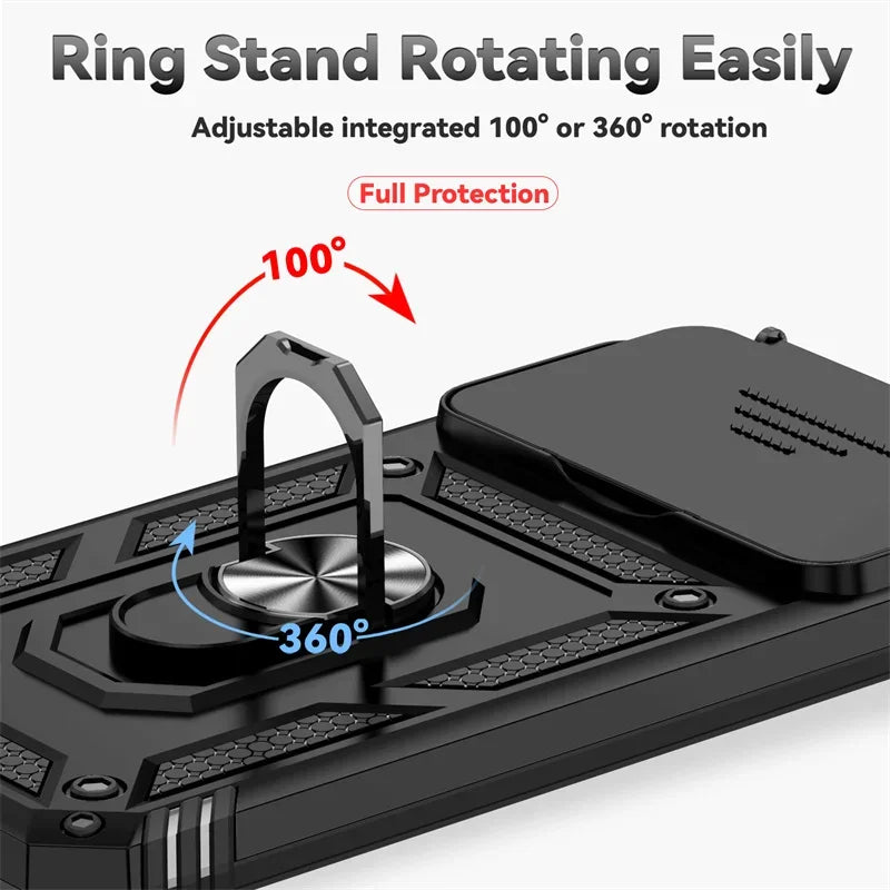 Slide Camera Protector Armor Funda For Xiaomi 15T Pro Case Magnetic Holder Ring Cover For Mi 15T Mi15T Xiaomi15T 15 T Pro 15TPro