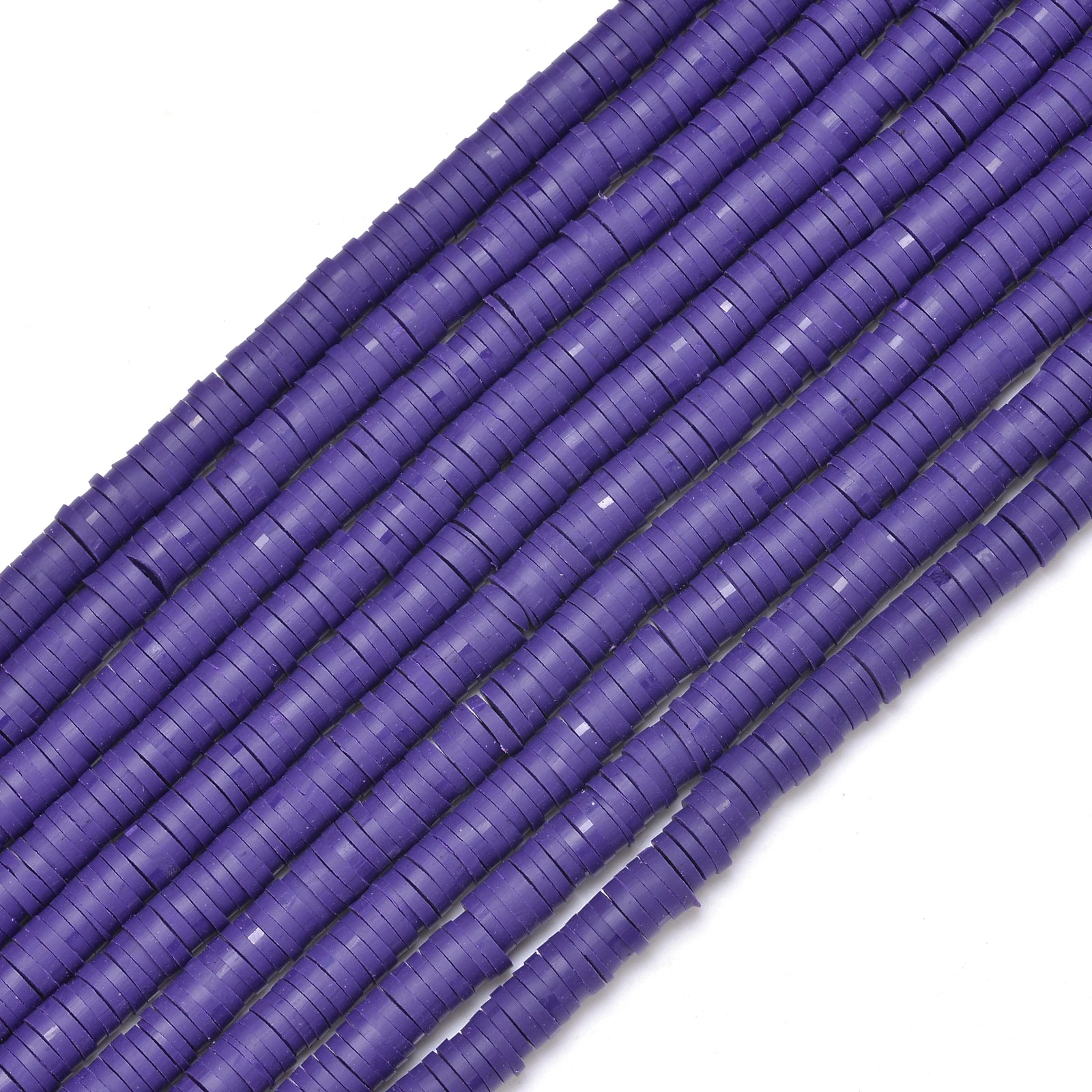 350pcs 6mm Flat Round Polymer Clay Beads Loose Spacer Beads for Jewelry Making DIY Needlework Bracelet Necklace Earrings