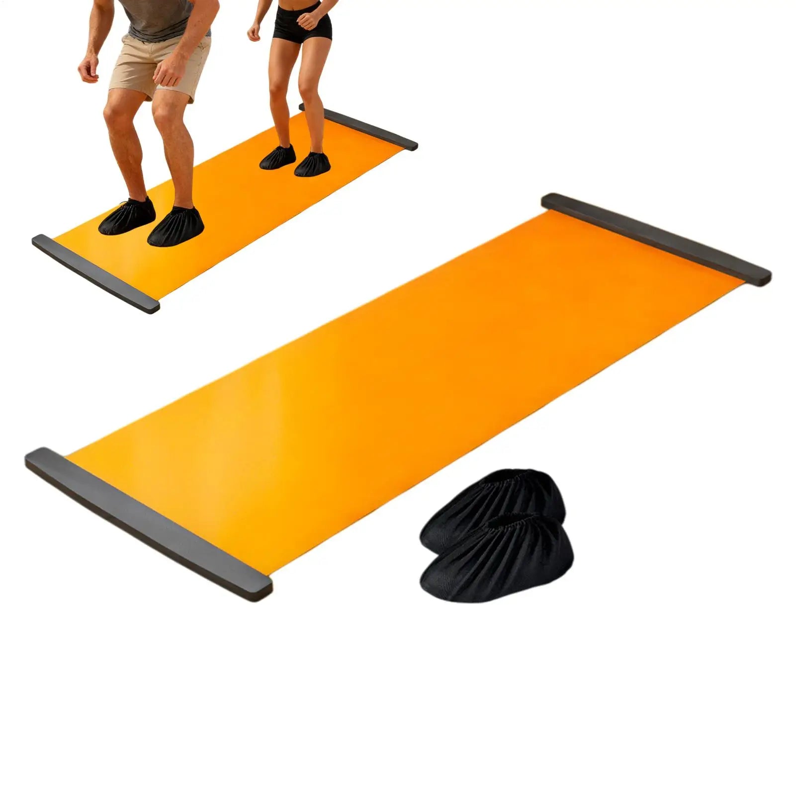200cm Sports Fitness Glide Plate for Ice Hockey Roller Skating Leg Exercise Yoga Sliding Mat Core Training Board Slide Boards
