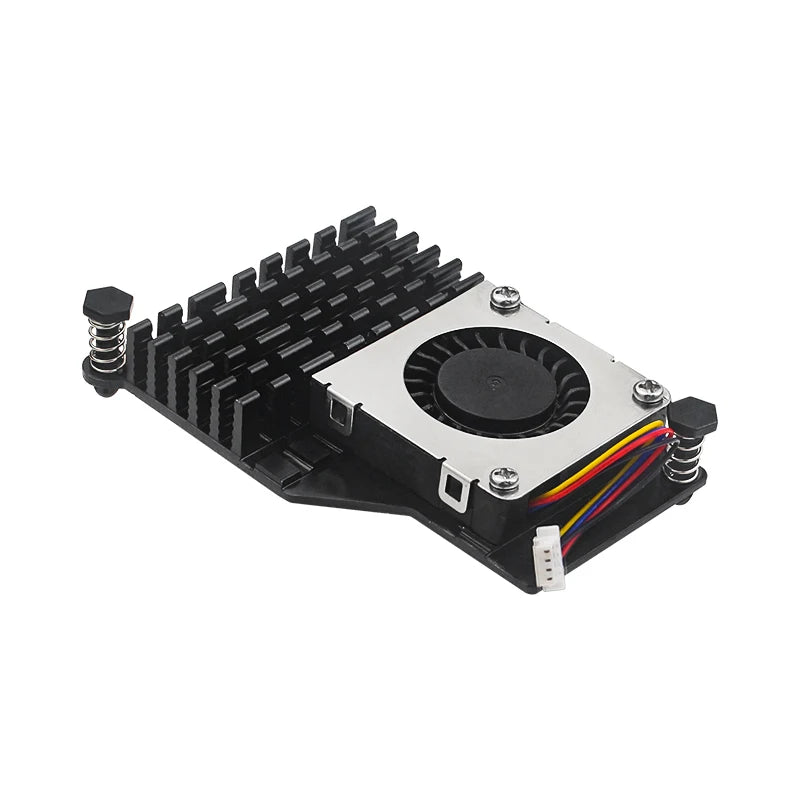 Raspberry Pi 5 Active Cooler Aluminum Heatsink PWM Speed Adjustable Fan Black Silver Blue Cooling Radiator for RPI 5 Pi5
