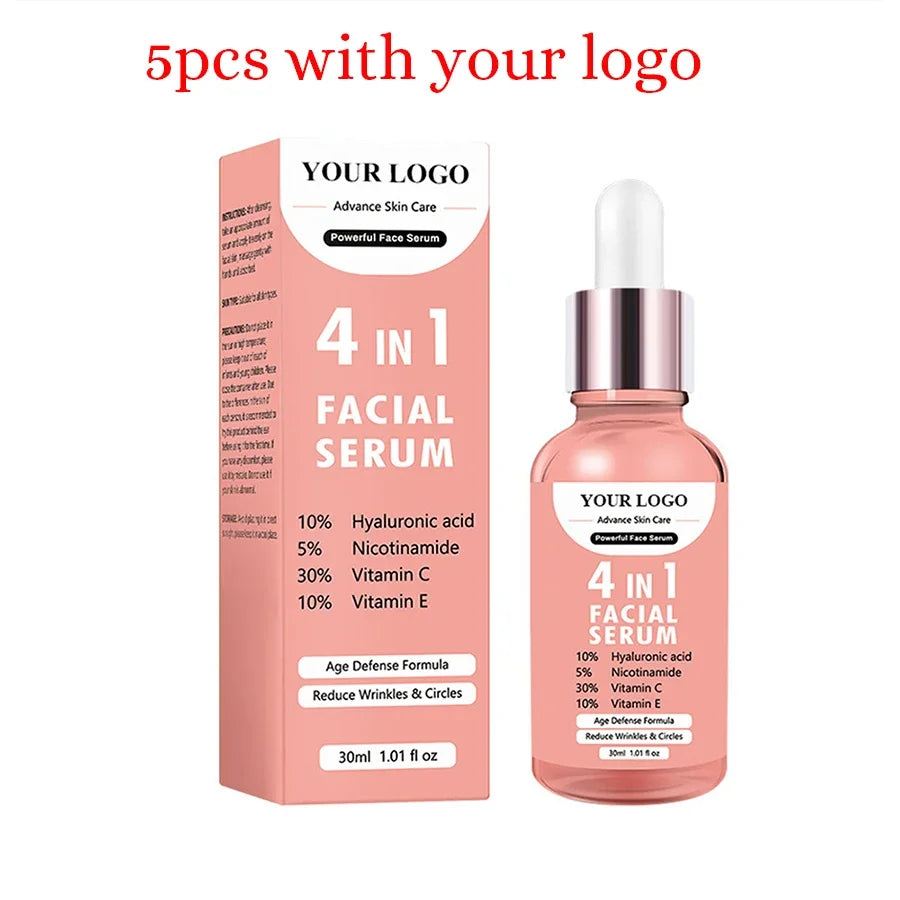 30ml Private Label Essence Custom Bulk Anti-Aging Repair Essences Powerful Hyaluronic Acid Face Skin Care Product VC Makeup