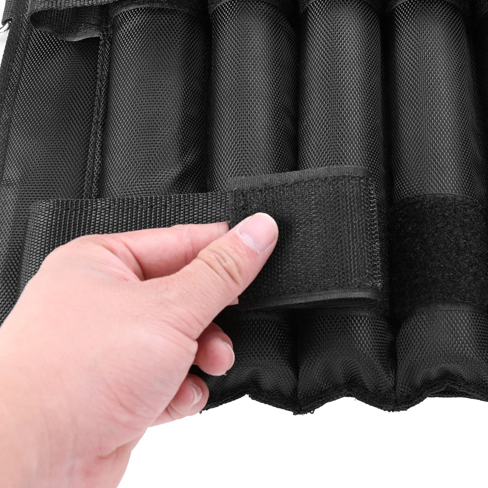 20/50kg Loading Weighted Vest Adjustable Exercise Training Fitness Jacket Gym Workout Boxing Vest Running(without fillers)
