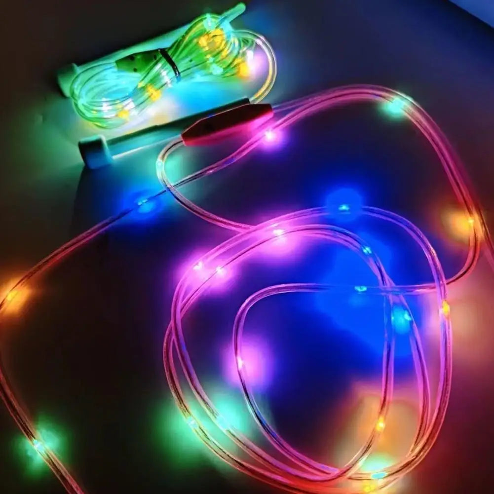Illuminated Jump Rope Kids Night Exercise Fitness Training Entertainment Glowing Rope Skipping Fun Toys Optical Playing Led Lamp
