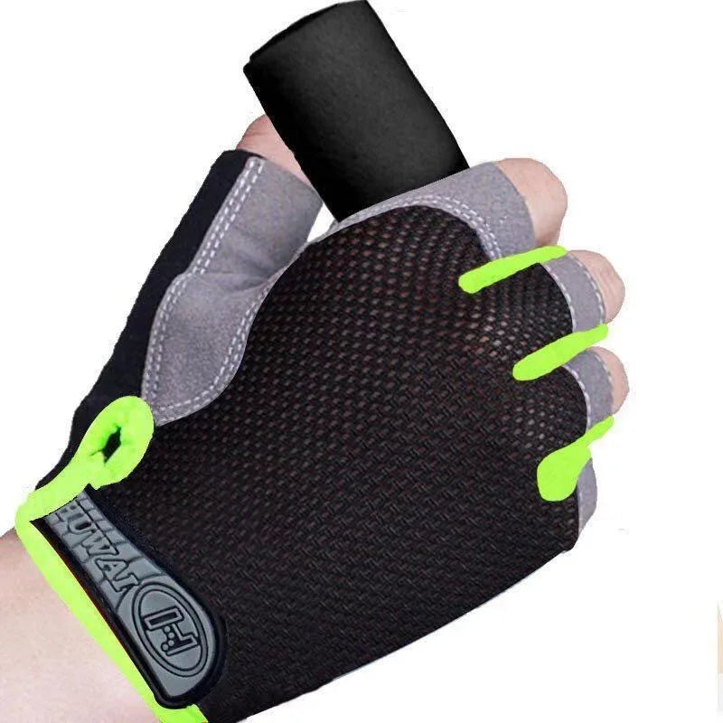 Fingerless Gym Gloves for Men Women Breathable Anti Slip Fitness Training Gloves for Bodybuilding Cycling Sports