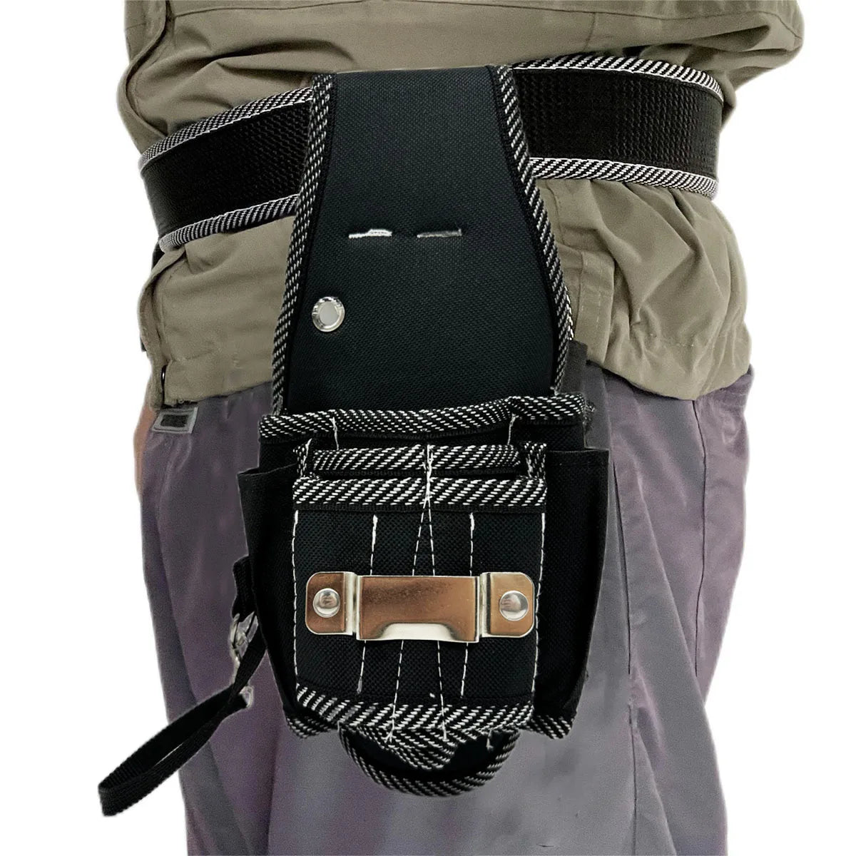 Tool Holders Insert Sheath Repair Waist Bag Electrician Simple Pocket Waist Hanging Tool Bag Portable Drill Holder Holst Pouch