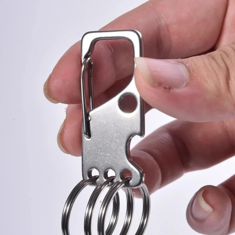 Stainless Steel Keychain Custom Lettering  Keyring Personalized for Men's Waist Pendant Key Chain Ring Holder Laser Engraved