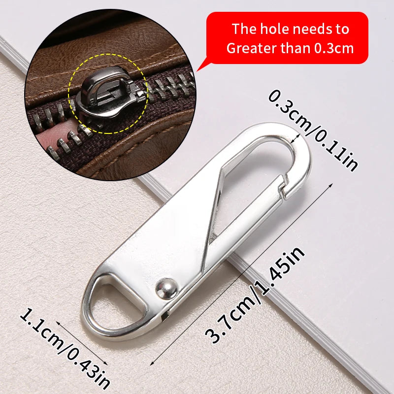 1/2/4/5/10Pcs Zipper Slider Instant Universal Repair Kit Replacement for Broken Buckle Travel Bag Suitcase Tent Backpack Zippers