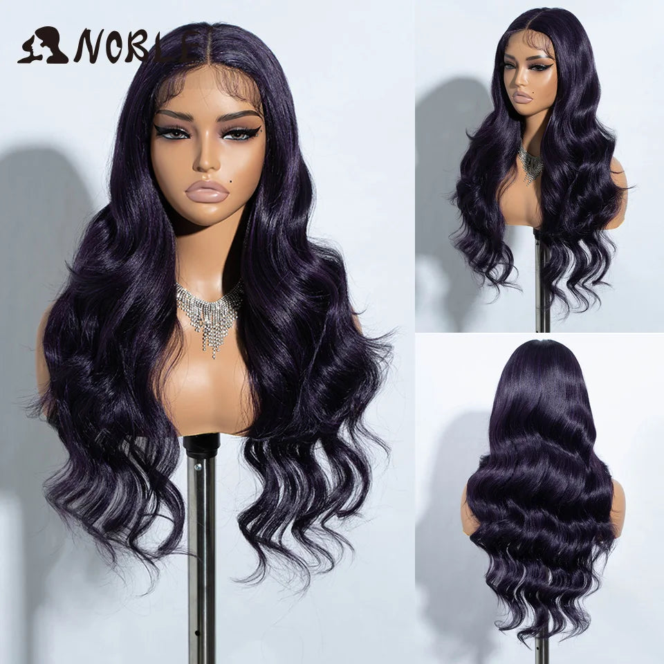 Noble Synthetic Lace Front Wig  28 Inch Highlight Honey Brown Body Wave Wig Cosplay Wigs For Women Lace Wig Lace Wig Synthetic