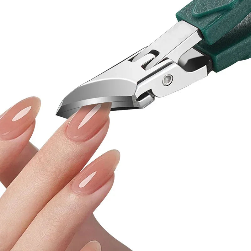 25° Slant Edge Nail Clipper Wide Opening Stainless Steel Professional Ingrown Toenail Tools Eagle Beak Oblique Toe Nail Trimmers