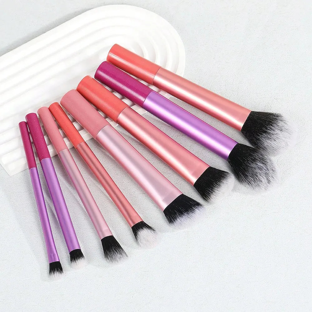 3pcs Makeup Brush Set, Including Angled Eyeliner Brush, Eyebrow Brush, And Ultra-Fine Eyeshadow Brush, Makeup Brush Set, Makeup Brush Kit, Makeup Brush Set, Full Makeup Brushes, Makeup Brush Set, Complete Makeup Tools, Makeup