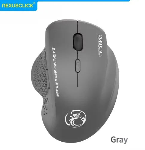 NexusClick 2.4G Wireless Silent Click Mouse,3 Adjustable DPI 6 Buttons Power Saving USB Plug Play Mice For Laptop Office Gaming