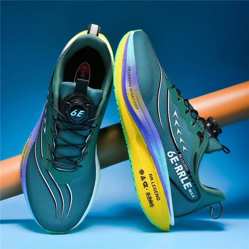Professional Sports Running Shoes For Men Marathon Air Cushion Carbon Plate Double-layer Mesh Women Athletic Racing Sneakers