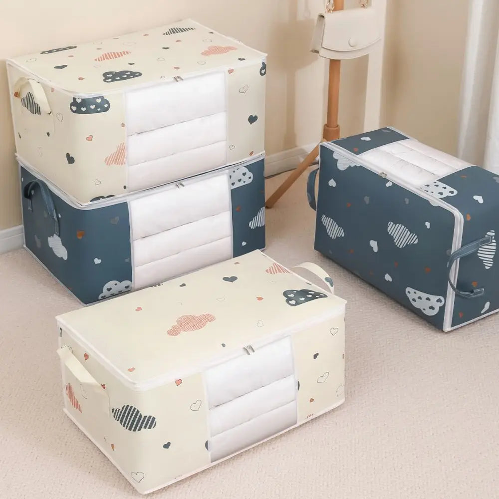 Large Capacity Multi-Purpose Storage Bag with Handles, Dustproof  Moisture-Resistant Odorless Non-Woven Fabric