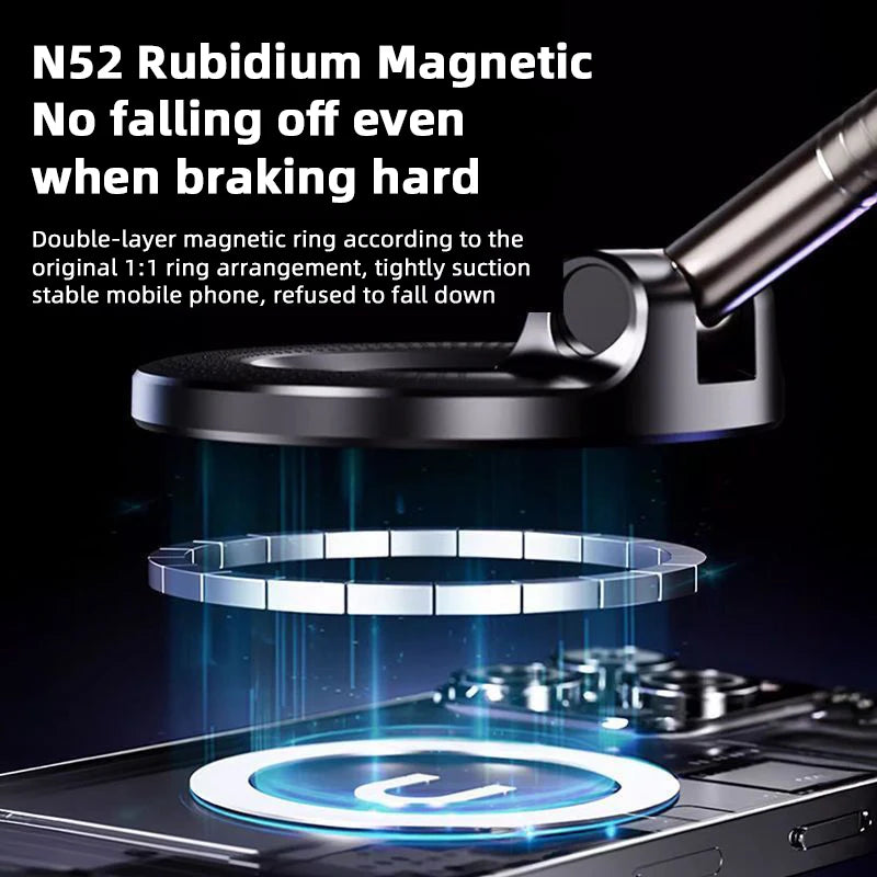 HOMEFISH K007 Magnetic Phone Holder｜Three-axis Rotation For Free Adjustment｜A Convenient Choice For Multiple Scenarios.