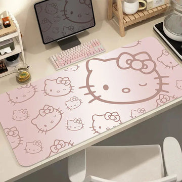 Leather Hello Kitty Printed Mouse Pad Girls Student Extra Large Non-Slip Pad Computer Key Pad Cartoon Desk Writing Pad