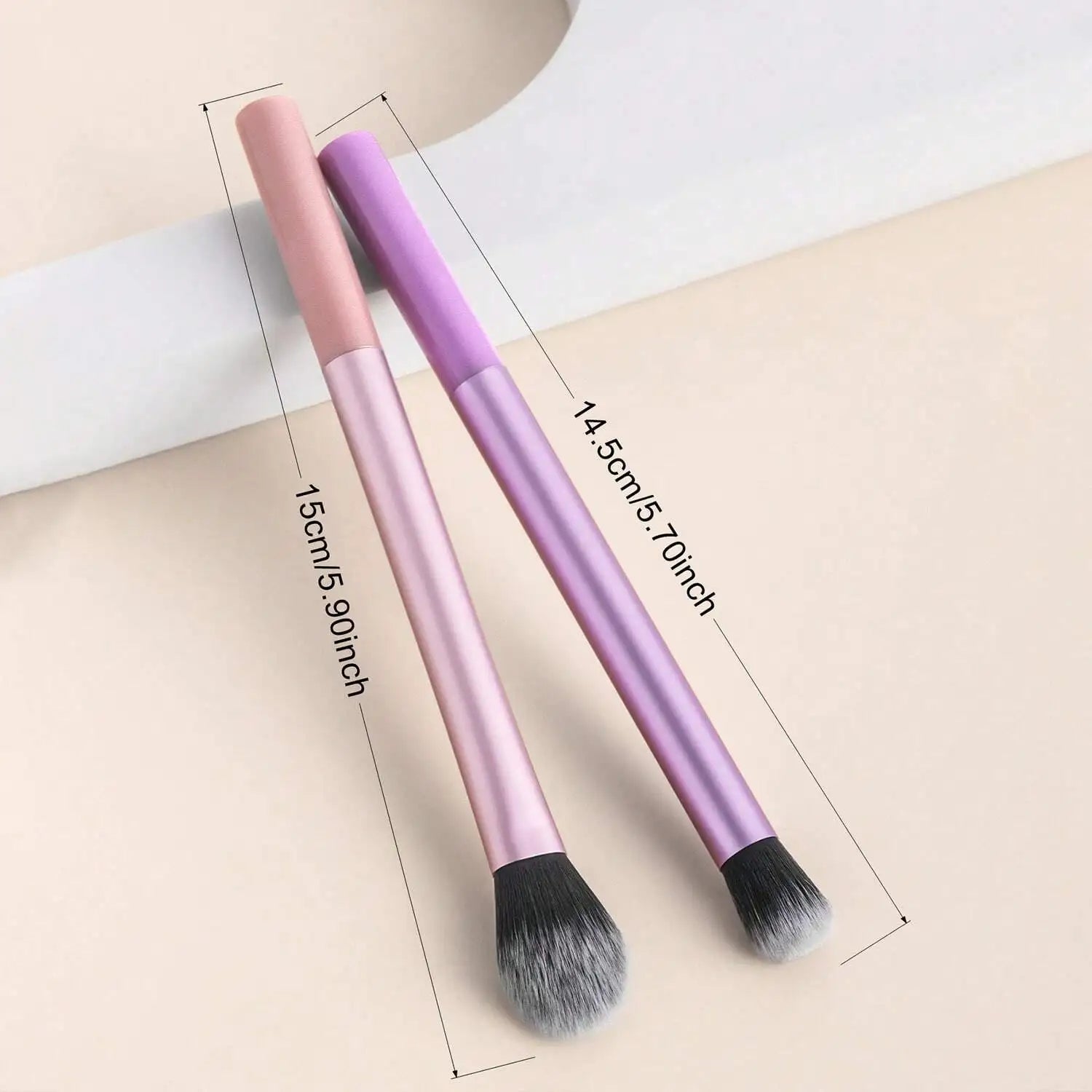 3pcs Makeup Brush Set, Including Angled Eyeliner Brush, Eyebrow Brush, And Ultra-Fine Eyeshadow Brush, Makeup Brush Set, Makeup Brush Kit, Makeup Brush Set, Full Makeup Brushes, Makeup Brush Set, Complete Makeup Tools, Makeup