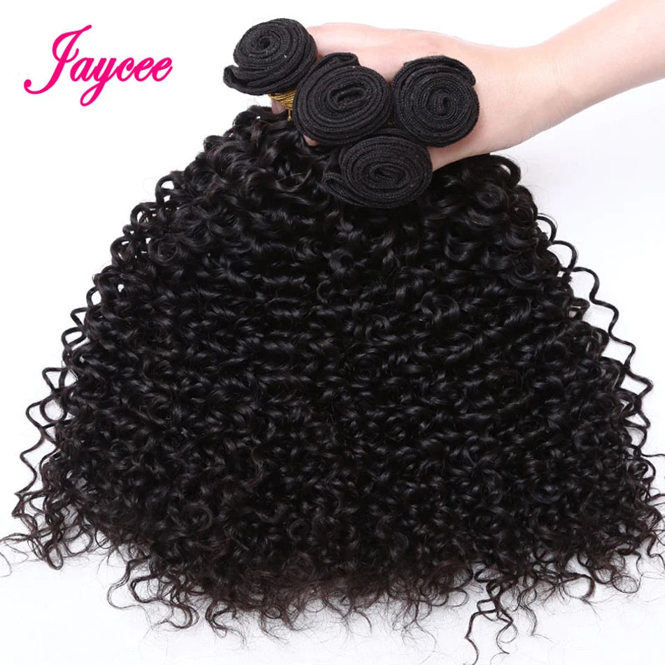 15A Brazilian Wet and Wavy Bundles Virgin Human Hair Weave 4 Bundle Deals Afro Kinky Curly Hair Extension Cheveux Humain Bundles