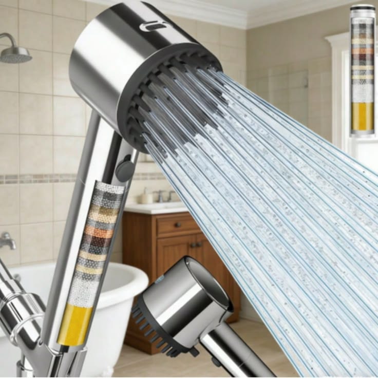 🚿 High Pressure Turbo Shower Head with 3 Spray Modes – Water Saving & Easy Installation | UAE COD