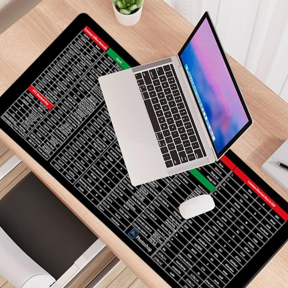 Keyboard Mouse Mat - Shortcut Key Pattern Mouse Keyboard Pad