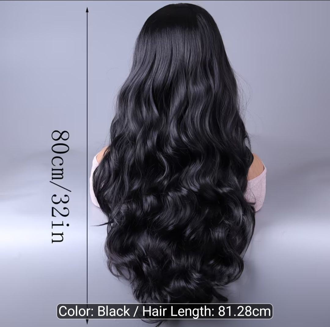Premium Long Body Wave Black Wig (81.28 cm / 32")